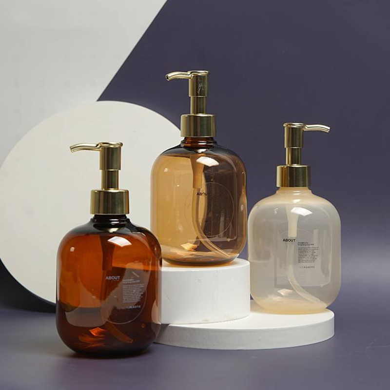 PET Lotion Pump Shampoo Bottle