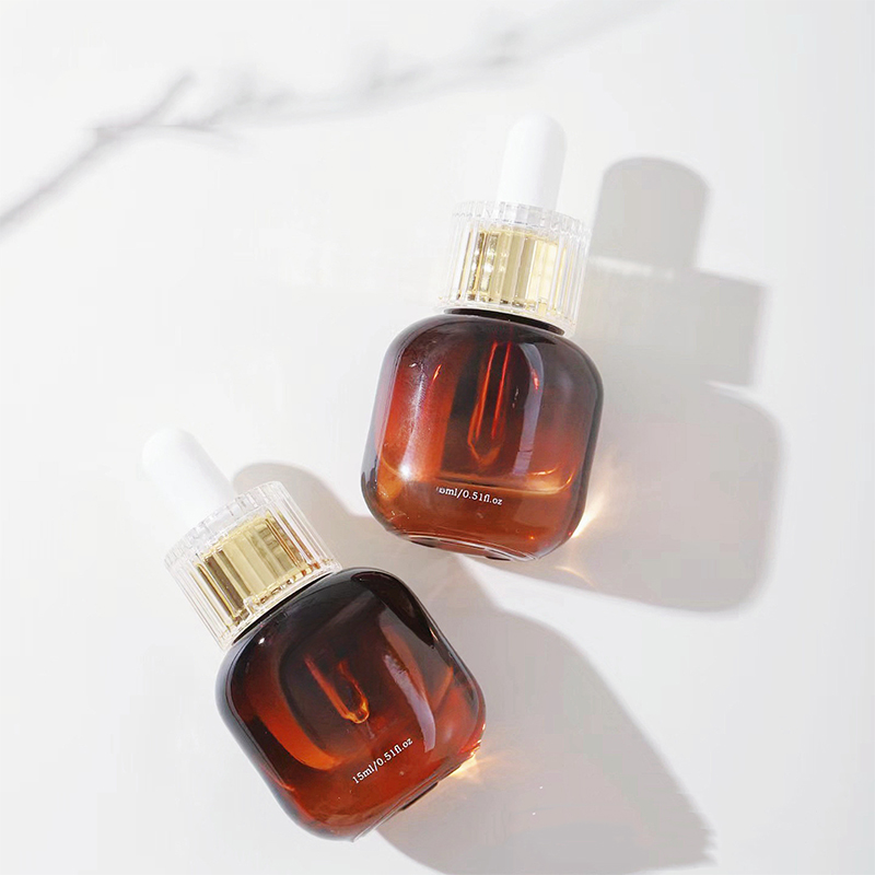 Amber Black Personal Skin Care Glass Dropper Utres