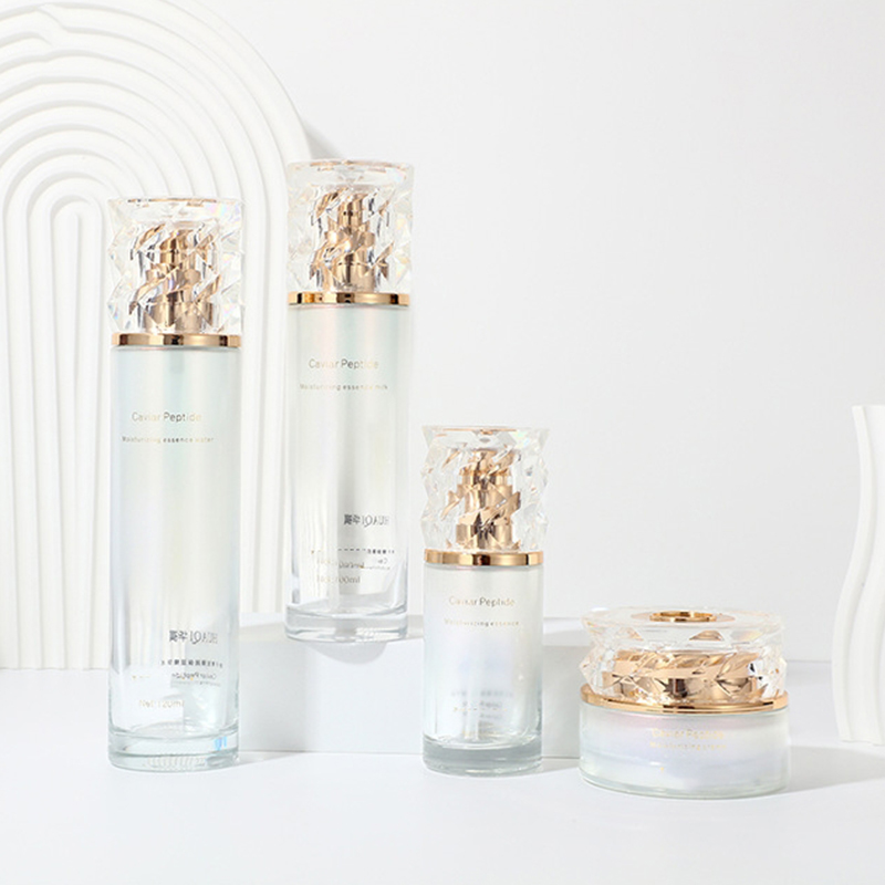 Colored Gradiente Medicamine Packaging Typis Vacua Face Cream Jar Skincare Glass Lotion Utrem Cum Pump