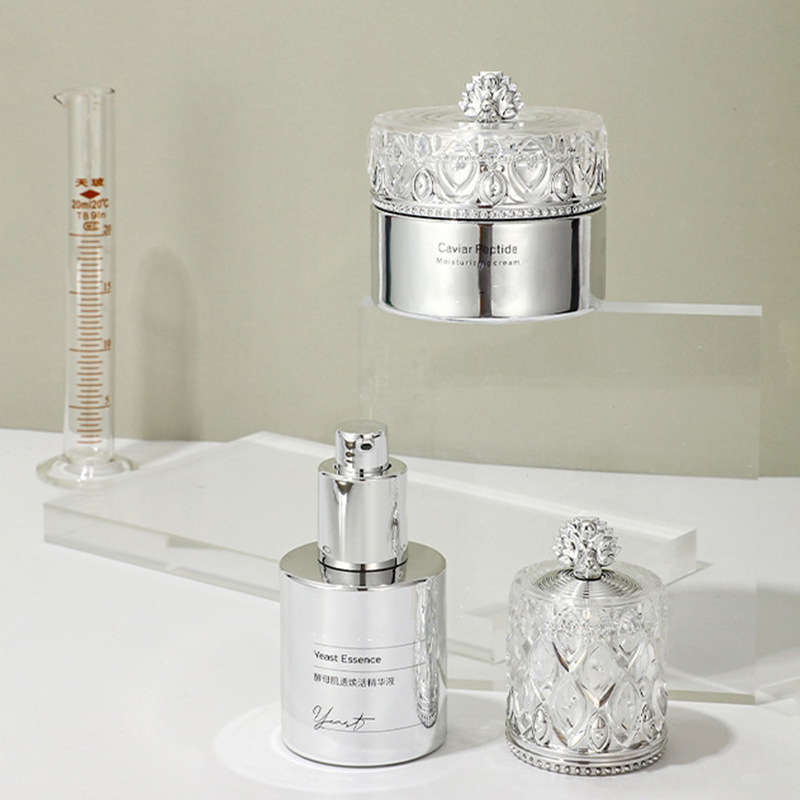 Logo Frosting Glass Lotion Utres Facial Mask Skin Care Packaging Container Face Cream Glass Bottle Logo Frosting Glass Lotion Utres Facial Mask Skin Care Packaging Container Face Cream Glass Bottle