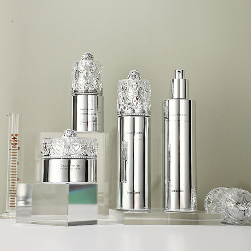 Logo Frosting Glass Lotion Utres Facial Mask Skin Care Packaging Container Face Cream Glass Bottle