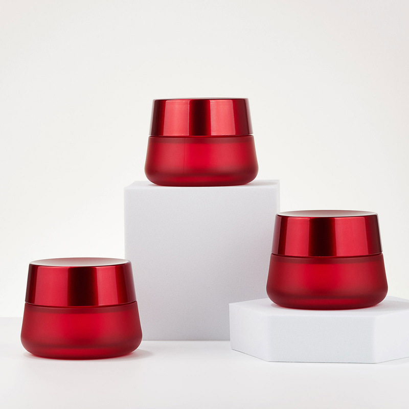 Empty Glass Cream Jar