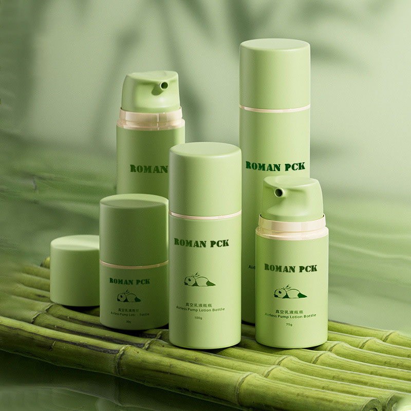 Vacua Refillable Foundation Primer Face Cream Eye Cream Airless Utrem Set Airless Pump Utres Luxuria Medicamine Packaging