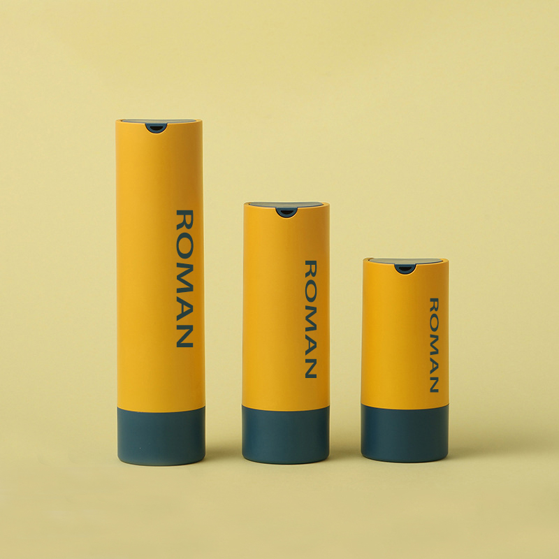 Round Plastic Cosmetic Serum Continens Skincare Airless Pump Utrem Lotion vel Face Nubila 15ml 30ml 50ml