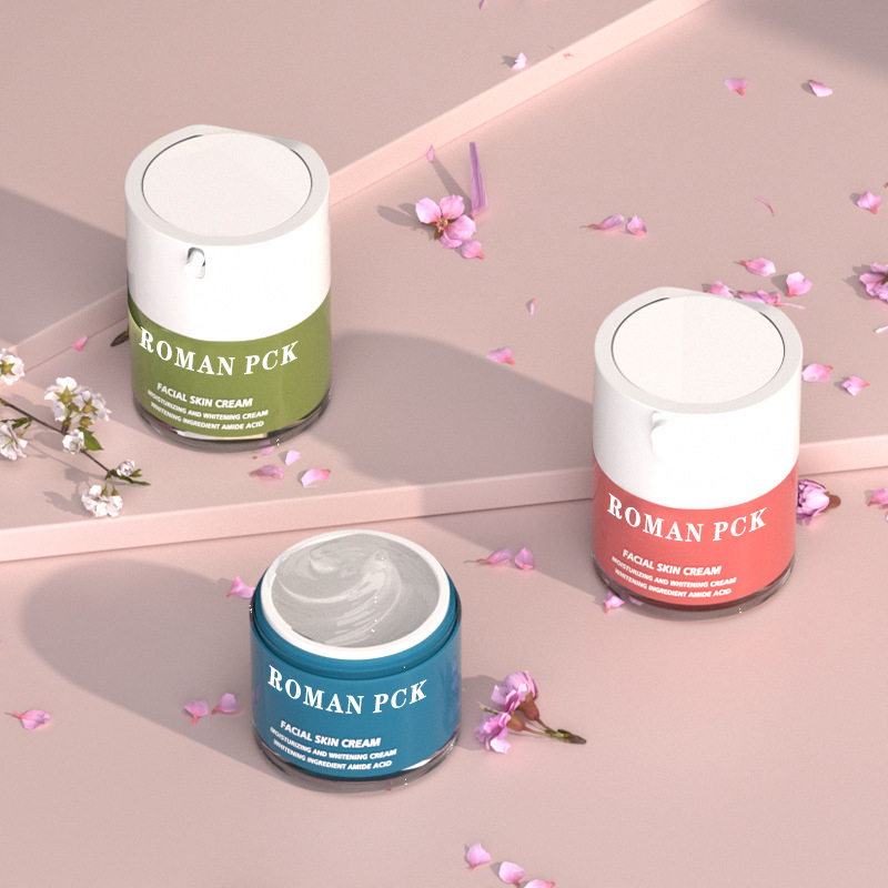 15g 30g 30ml 50ml 100ml Plastic Skincare Face Cream Airless Jar Cum AS Cap For Lotion Essentia Serum Cream