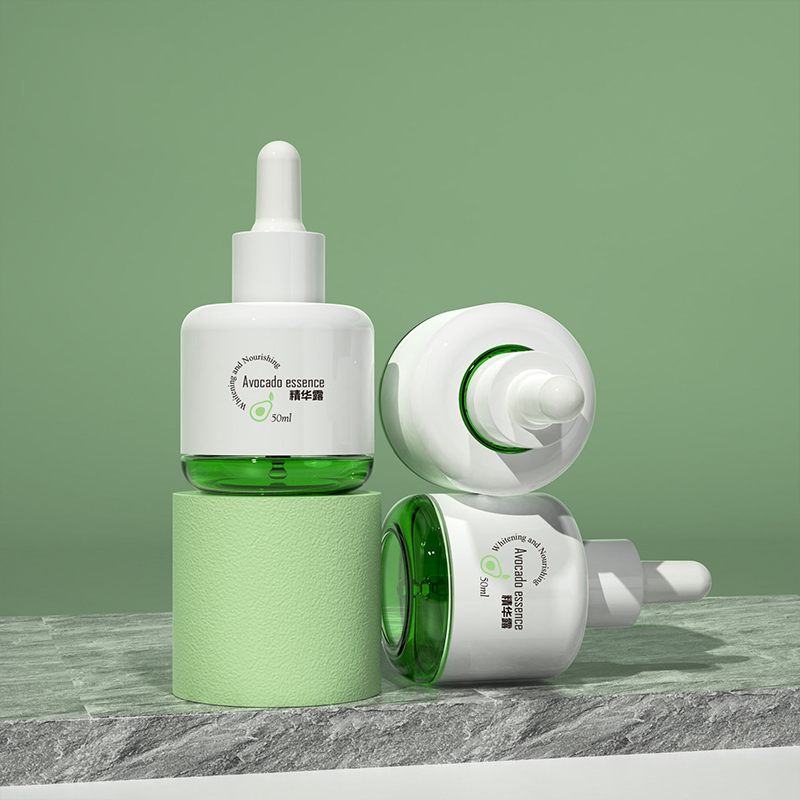 Essentiale Oleum Bottle 50ml Transparent Green PETG Plastic Leak-Proof Essentiae Serum Dropper pro facie et oculo cura Essentiale Oleum Bottle 50ml Transparent Green PETG Plastic Leak-Proof Essentiae Serum Dropper pro facie et oculo cura