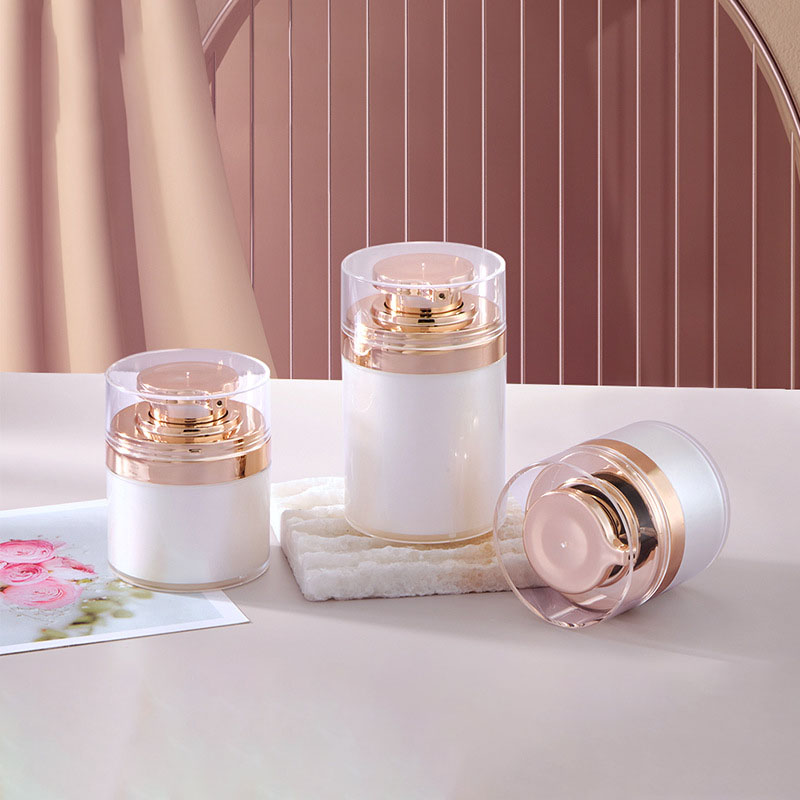 Aurum 15g 30g 50g 100g Personalis Cura Cream Airless Jar Plastic Refillable Airless Pump Airless Jar