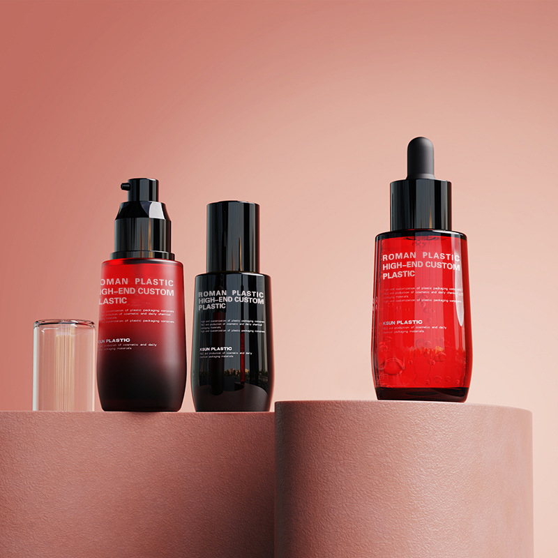 Refillable Medicamine Olei Utrem 50ml Vinum Red PETG Face Care Serum Dropper Utrem cum Dropper pro Cream Utrem Set Refillable Medicamine Olei Utrem 50ml Vinum Red PETG Face Care Serum Dropper Utrem cum Dropper pro Cream Utrem Set