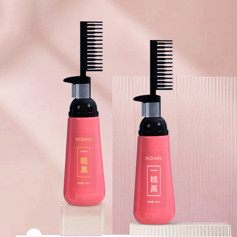 Plastic Hair Pectine Applicator Bottle