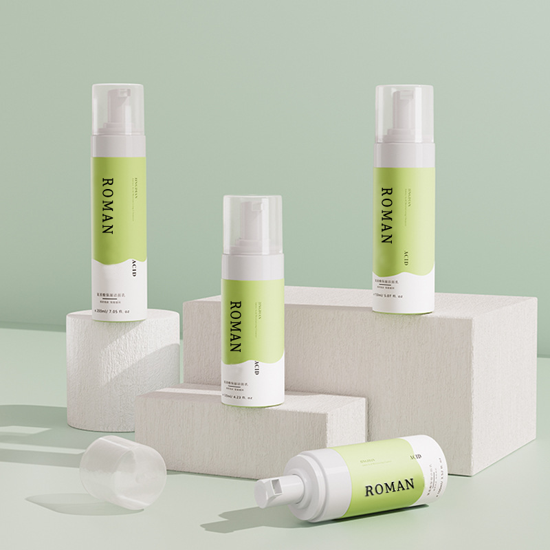 50ml 80ml 100ml 120ml 150ml 200ml Organic Face Lava Foam Bulla Bottle Wholesale Privata Label Amino Acidum Moisturizing Purgo Customized Package