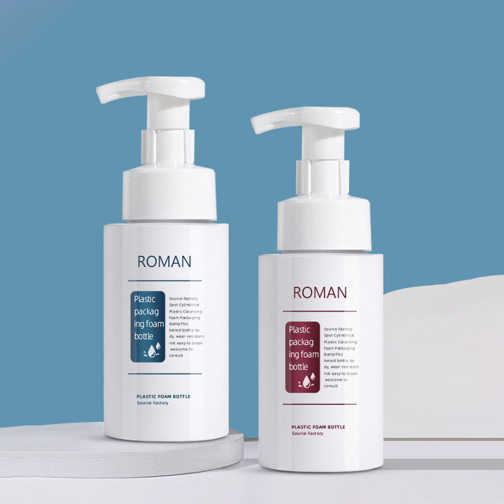 Plastic Cute Round Hand Sanitizer Purgatio spuma Pump Utrem 200ml 300ml 500ml Amplitudo pro Facial Cleanser Shampoo Packaging