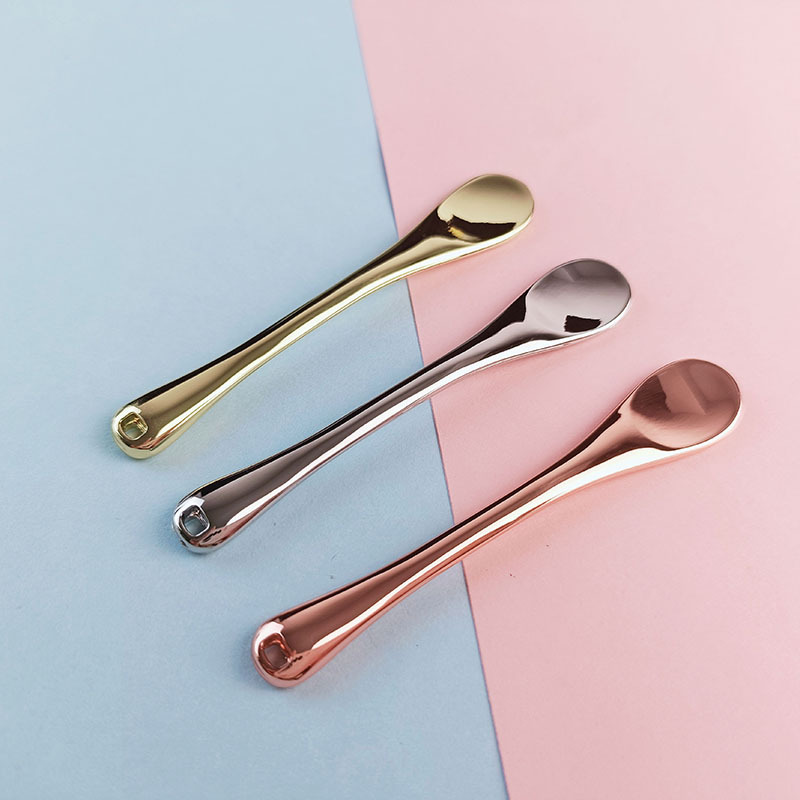 3 Colores Reusable Mini Metal Zinc Alloy Eye Cream Cochleam rutrum Spatula For Eye Cream Application 3 Colores Reusable Mini Metal Zinc Alloy Eye Cream Cochleam rutrum Spatula For Eye Cream Application