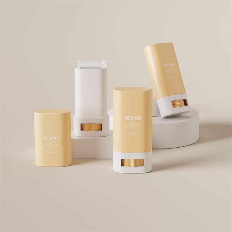 Oval Plastic Deodorant Stick Continens Packaging Bottle