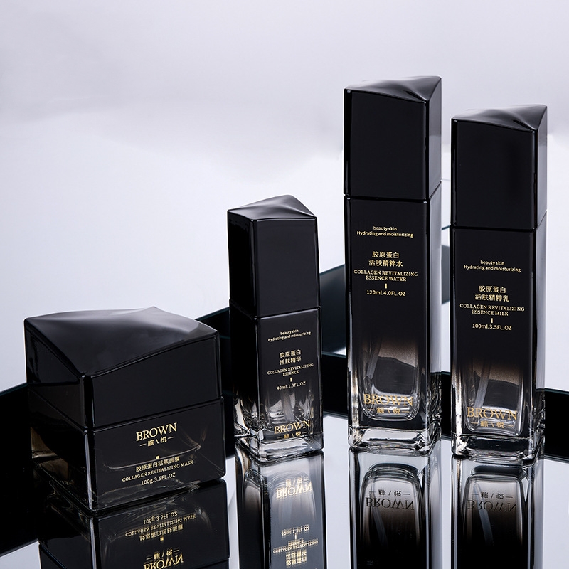 Unique Square Glass Cream Jar Cum Elevatis Lid Design Pro Medicamine Packaging