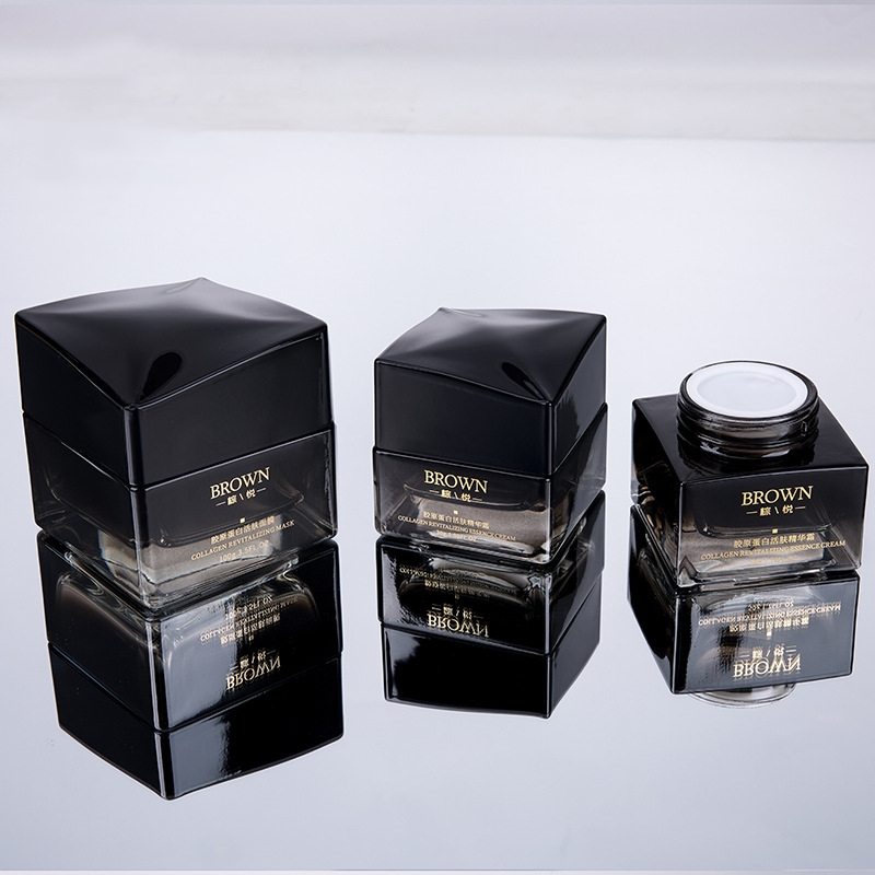 Unique Square Glass Cream Jar Cum Elevatis Lid Design Pro Medicamine Packaging Unique Square Glass Cream Jar Cum Elevatis Lid Design Pro Medicamine Packaging