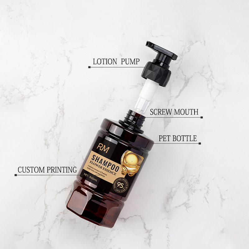 500ml Pet Plastic Petal Pump Utrem cum stupra Pump magni Hotel Shampoo Utrem pro personalis cura Packaging 500ml Pet Plastic Petal Pump Utrem cum stupra Pump magni Hotel Shampoo Utrem pro personalis cura Packaging