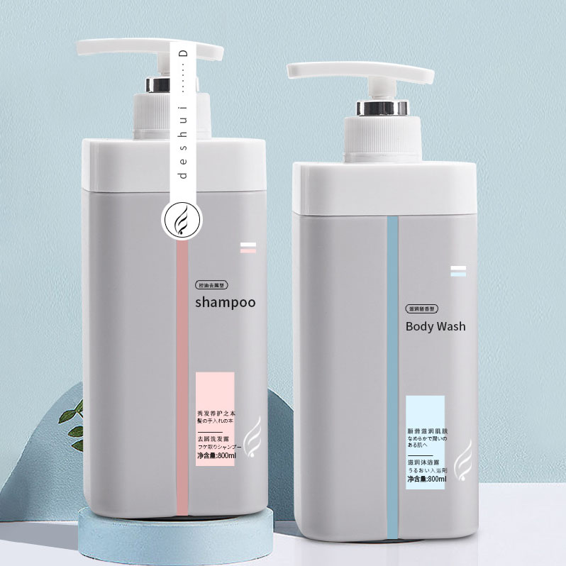 Summus capacitas 500ml 800ml Plastic Packaging Utres pro Skincare Lotion Hair Tonic Continens Inanis Shampoo et Conditioner Utrem