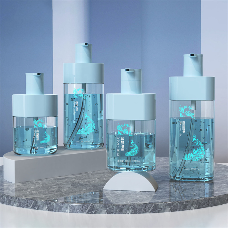 Luxuria 300ml 500ml Oval Corpus Lava Press Lotion Pump Utres pro Adultis Kids Moisturizing Shower Gel Lotion albescentes Bullam Features Amino Acidum