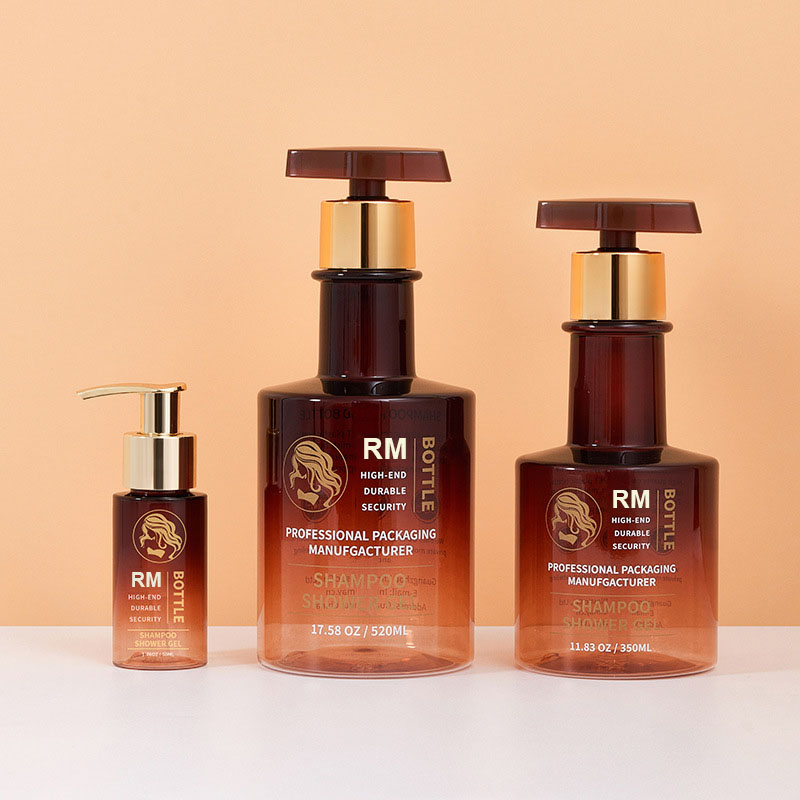 Free Sample Amber Nigrum Aurum Long Collum Shampoo Utrem vacua manus lava Utrem Plastic Corpus Lotion Pump Utres 300ml 500ml