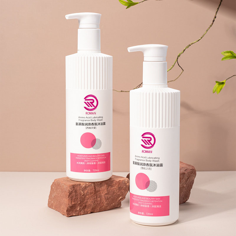 Hot White Striped HDPE Plastic Utrem cum Corrugated Nozzle 500ml 700ml Shampoo imbrem Gel Lotion cum Pump Cap Vietnam