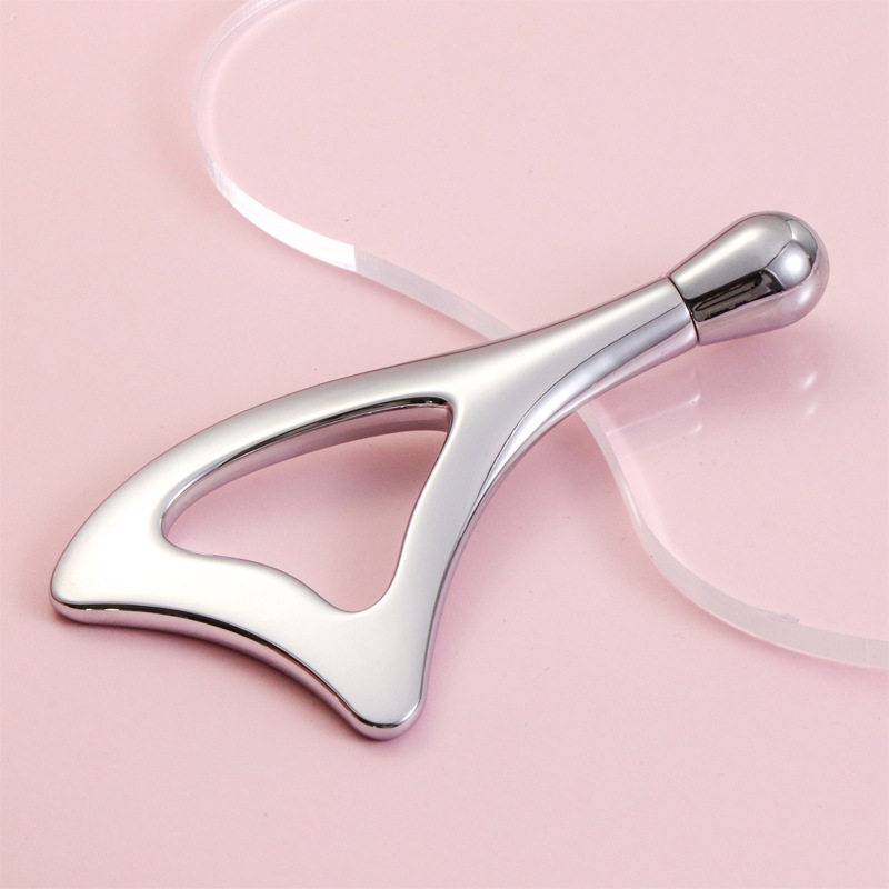 Zinc Alloy Eye Massage Roller & Facial Gua Sha Tool